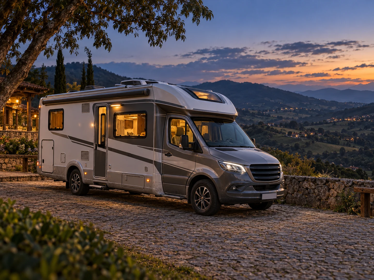 Motorhome em uma viagem